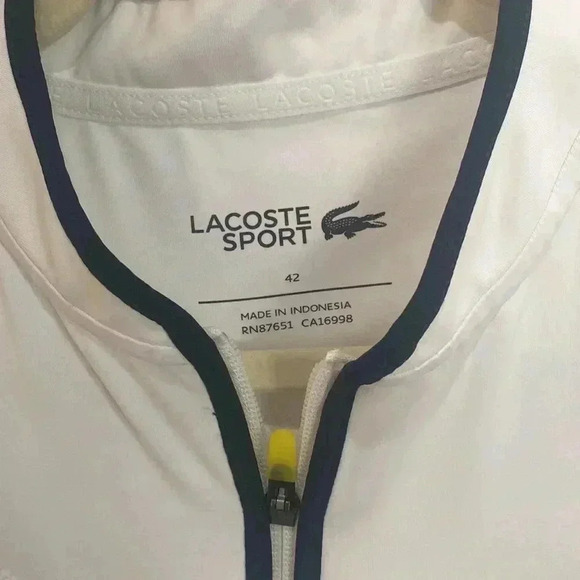 LACOSTE Sport Short Sleeve Shirt Top Preppy Women's 10 - Picture 4 of 11